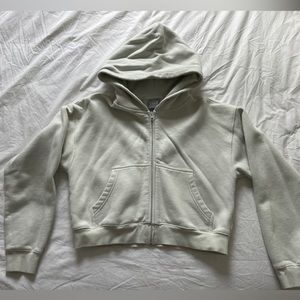 Aritzia TNA Cozy Fleece Boyfriend Boxy Zip Up Hoodie